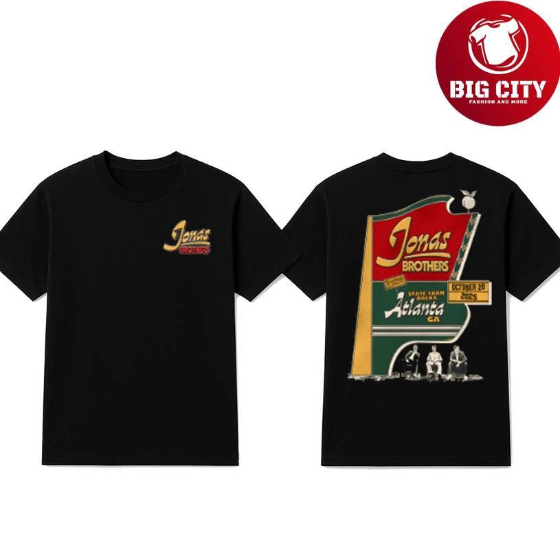 Jonas Brothers Oct 28 2025 Atlanta, GA Event Two Sided Shirt