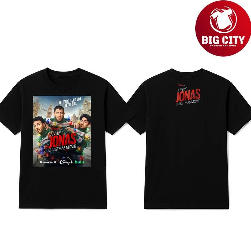 Jonas Christmas Movie On November 14 2025 Let It Bro Two Sided Shirt