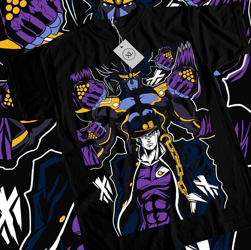 Jotaro Kujo-JoJo's Bizarre T-Shirt S-4XL JoJo's Bizarre Adventure Anime Shirt Tshirt S-4XL Hoodie, Sweatshirt