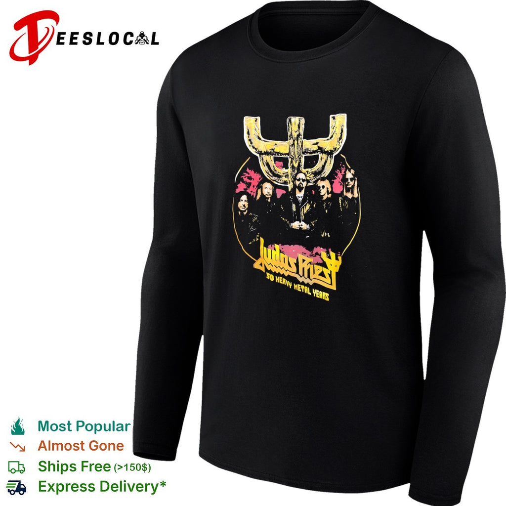 Judas Priest 50 Heavy Metal Years Band Concert shirt