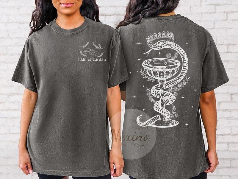 Jude and Cardan two Sides Inspired Crewneck Sweatshirt T-Shirt Best Price Hoodie | RetroVerseTees.com