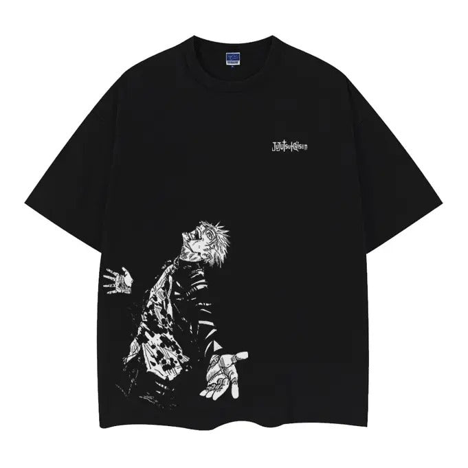 Jujutsu Kaisen "Satoru Gojo Unleashed" Heavyweight Vintage Tee 100% Cotton OVERSIZED Anime T-shirt Menswear Top Summer...