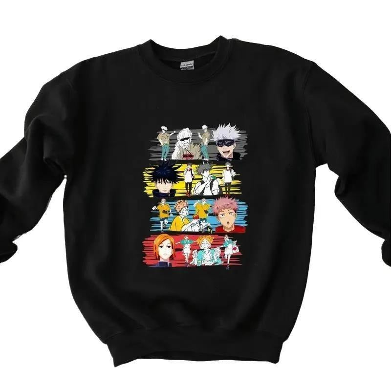 Jujutsu Kaisen Characters Sweatshirt, Anime T-shirt Sweatshirt Hoodie | RetroVerseTees.com