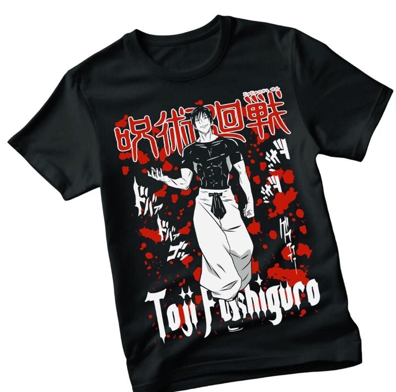 Jujutsu Kaisen Fushiguro Toji T-shirt Anime Horror Black Short Sleeve All Size Hoodie, Sweatshirt | RetroVerseTees.com