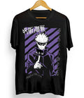 Jujutsu Kaisen Graphic Tee Manga Anime Saturo Gojo Black T-Shirt For Fans Top Tshirt Streetwear Crewneck Hoodie, Sweatshirt