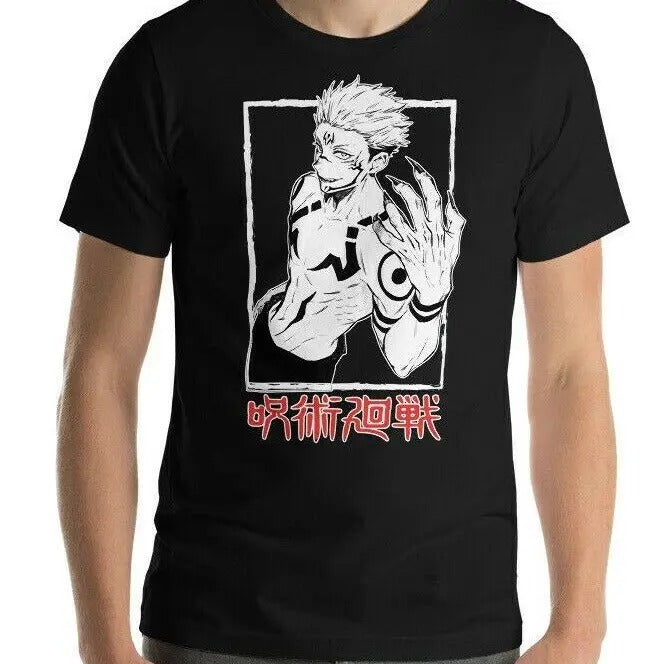 Jujutsu Kaisen Sukuna T-Shirt S-4XL,Yuji Itadori,Sukuna Anime,graphic T-Shirt S-4XL Hoodie, Sweatshirt | RetroVerseTees.com