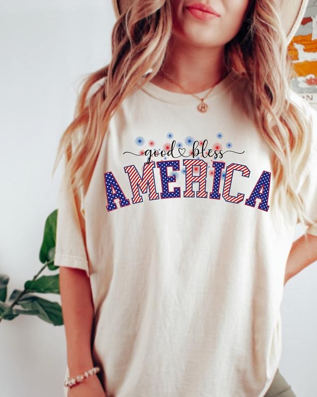 July 4th Independence Day T-shirt Fourth Of July Shirt Freedom Shirt Patriotic Family Shirts God Bless America...