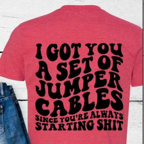 Jumper Cables T-shirt Hoodie, Sweatshirt | RetroVerseTees.com