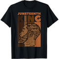 Juneteenth King Black TNF Melanin African Dad Papa Men T-Shirt Hoodie, Sweatshirt | RetroVerseTees.com