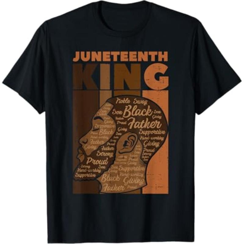 Juneteenth King Black TNF Melanin African Dad Papa Men T-Shirt Hoodie, Sweatshirt | RetroVerseTees.com