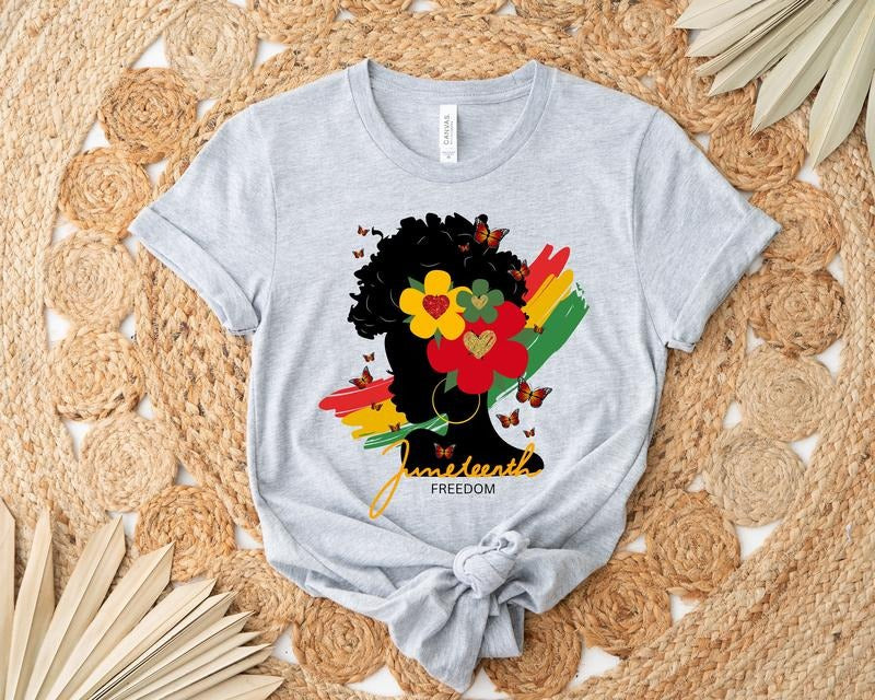 Juneteenth Shirt, Afro Woman Shirt, Celebrate 1865 Juneteenth Shirt, Freedom Shirt, African American Juneteenth Shirt, Black History Shirt