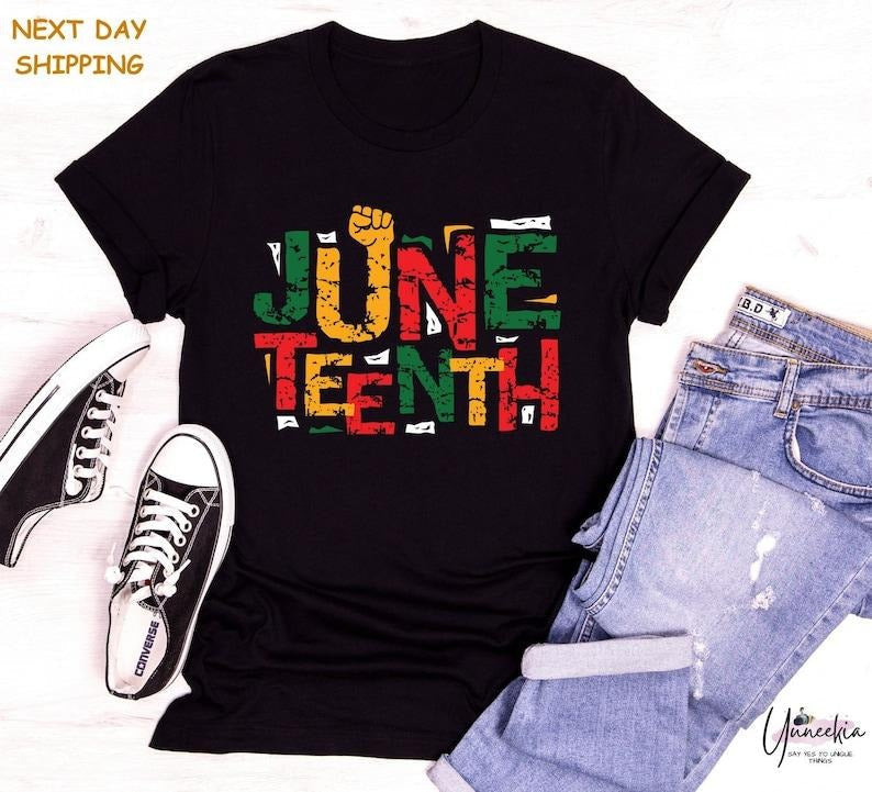 Juneteenth Shirt, Human Rights Tee, Black History Month T-Shirt, Freedom Outfit Hoodie, Sweatshirt | RetroVerseTees.com