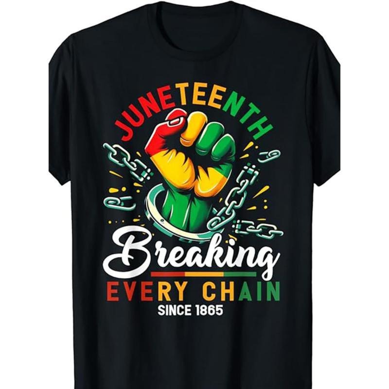 Juneteenth T-Shirt Mens African American Freedom 1865 Novelty T-Shirt, Mens T-Shirt, Short Sleeve, Everyday Wear Gunpla...