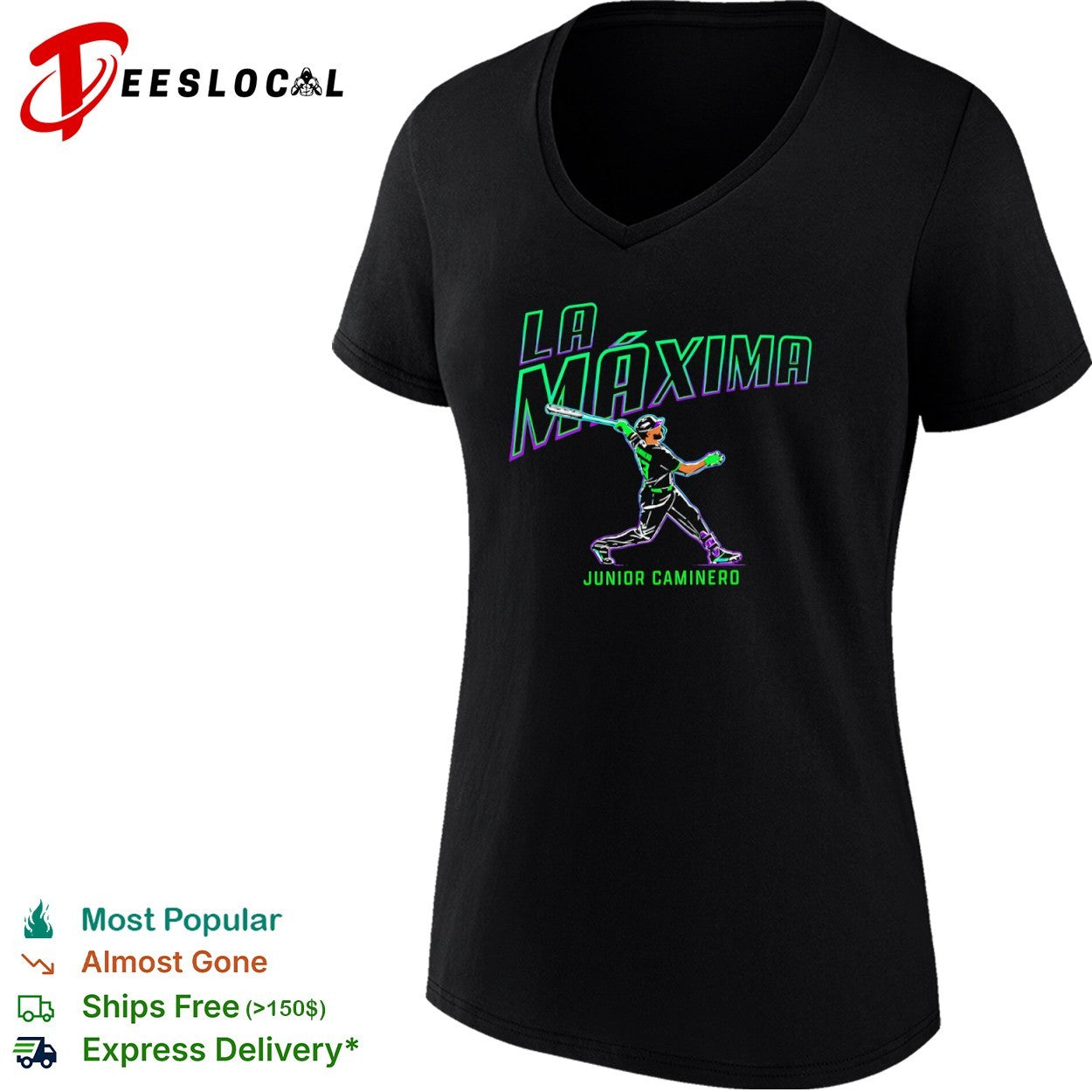 Junior Caminero La Máxima MLB Baseball Tampa Bay Rays shirt