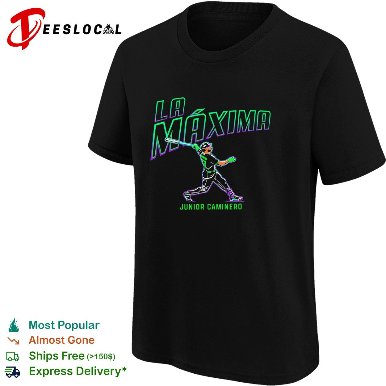 Junior Caminero La Máxima MLB Baseball Tampa Bay Rays shirt
