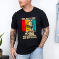 Just A Dad Who Always Came Back With The Milk Shirt, Funny Fathers Day Graphic Tee, Fathers Day Gift, Dad Shirt, Papa...