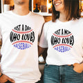 Just A Dad Who Loves Baseball T-Shirt, Just A Mom Who Loves Baseball Shirt, Sport Lover Player Gift Tee, Game Matching...