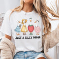 Just A Silly Goose Cute Shirt, Trending Goose Family Tee, Flowal Silly Goose Bump Shirt Hoodie, Sweatshirt