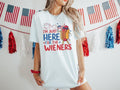 Just Here For The Wieners Shirt, Hot Dog T-Shirt, 4th of July Funny Hot Dog, Independence Day Tee, Retro America...