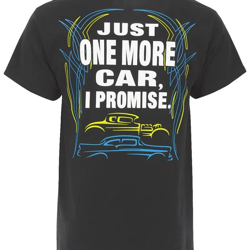 Just One More Car T-Shirts mens  clothing Cotton Crewneck Hoodie, Sweatshirt | RetroVerseTees.com