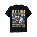 Just WB shield Dad Who Always Came Back With TNF Milk Funny Dad T-Shirt Hoodie, Sweatshirt | RetroVerseTees.com
