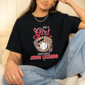 Just a Girl Who Loves Jesus Luzardo Philadelphia Baseball T-Shirt Casual Style Crew Neck Short Sleeve T-Shirt Tops Trendy...