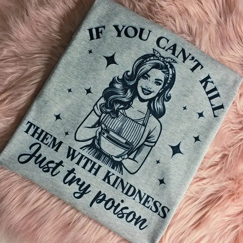 Just try poison Funny Graphic Tee Loose fit Hoodie, Sweatshirt | RetroVerseTees.com