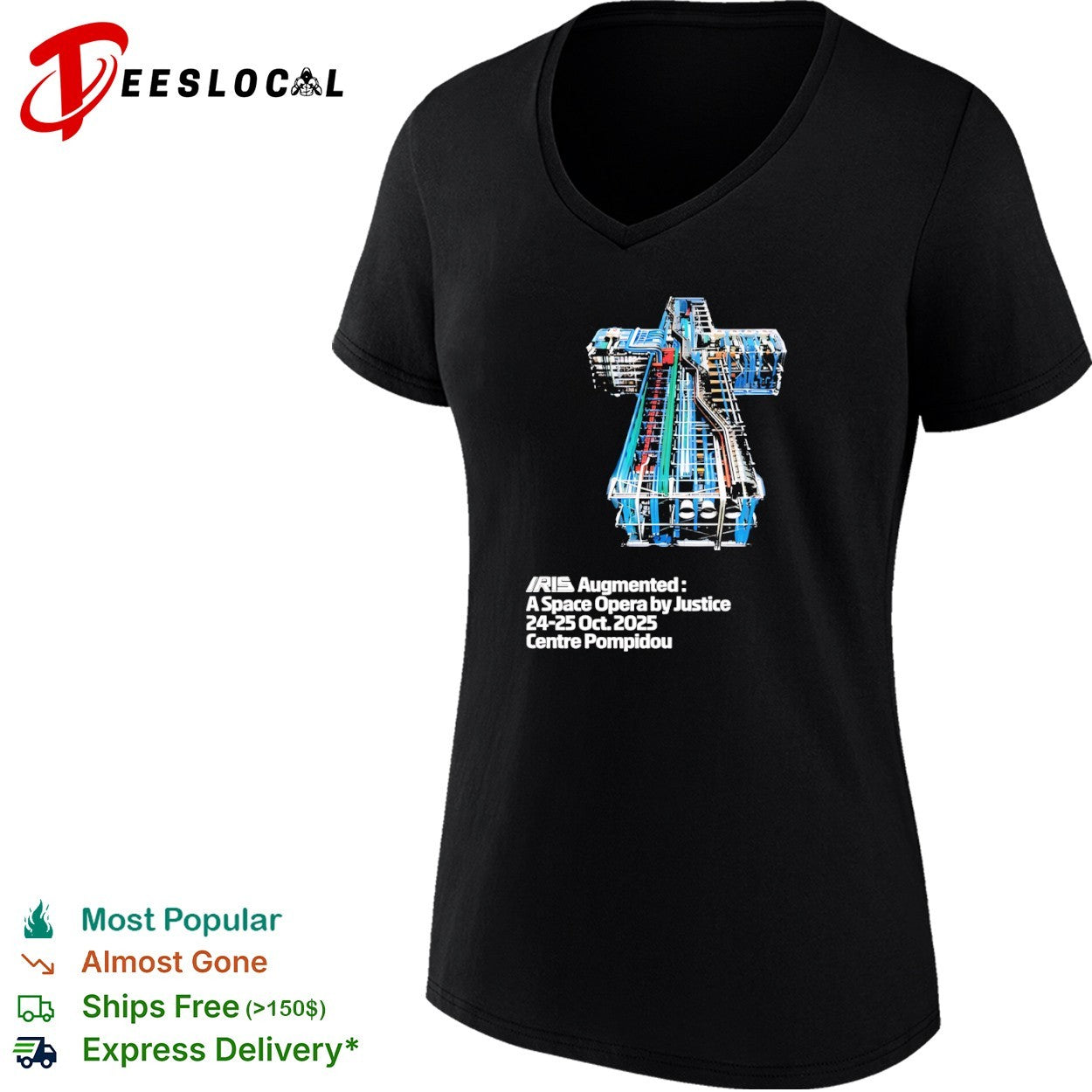 Justice IRIS Augmented A Space Opera at Centre Pompidou 2025 shirt
