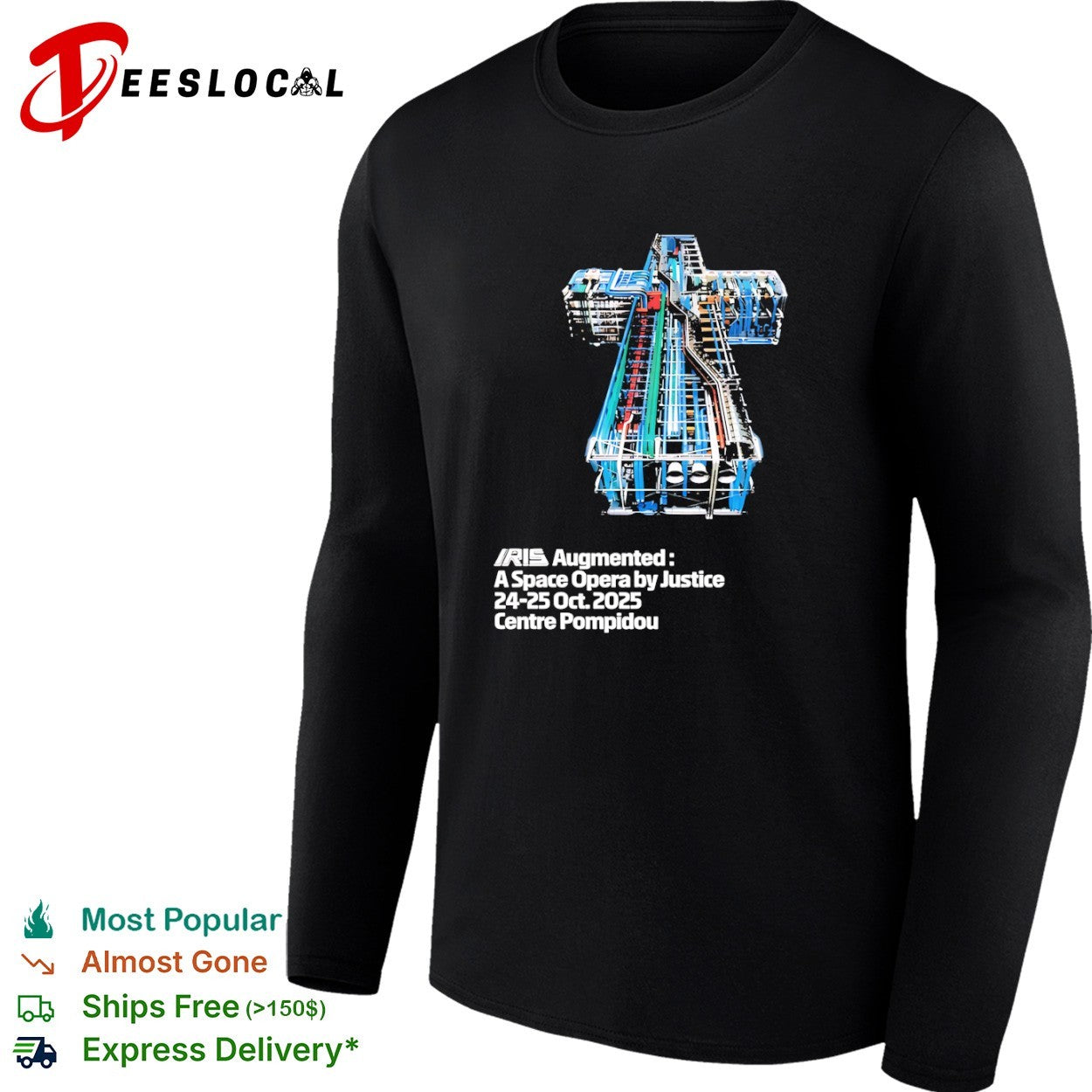 Justice IRIS Augmented A Space Opera at Centre Pompidou 2025 shirt