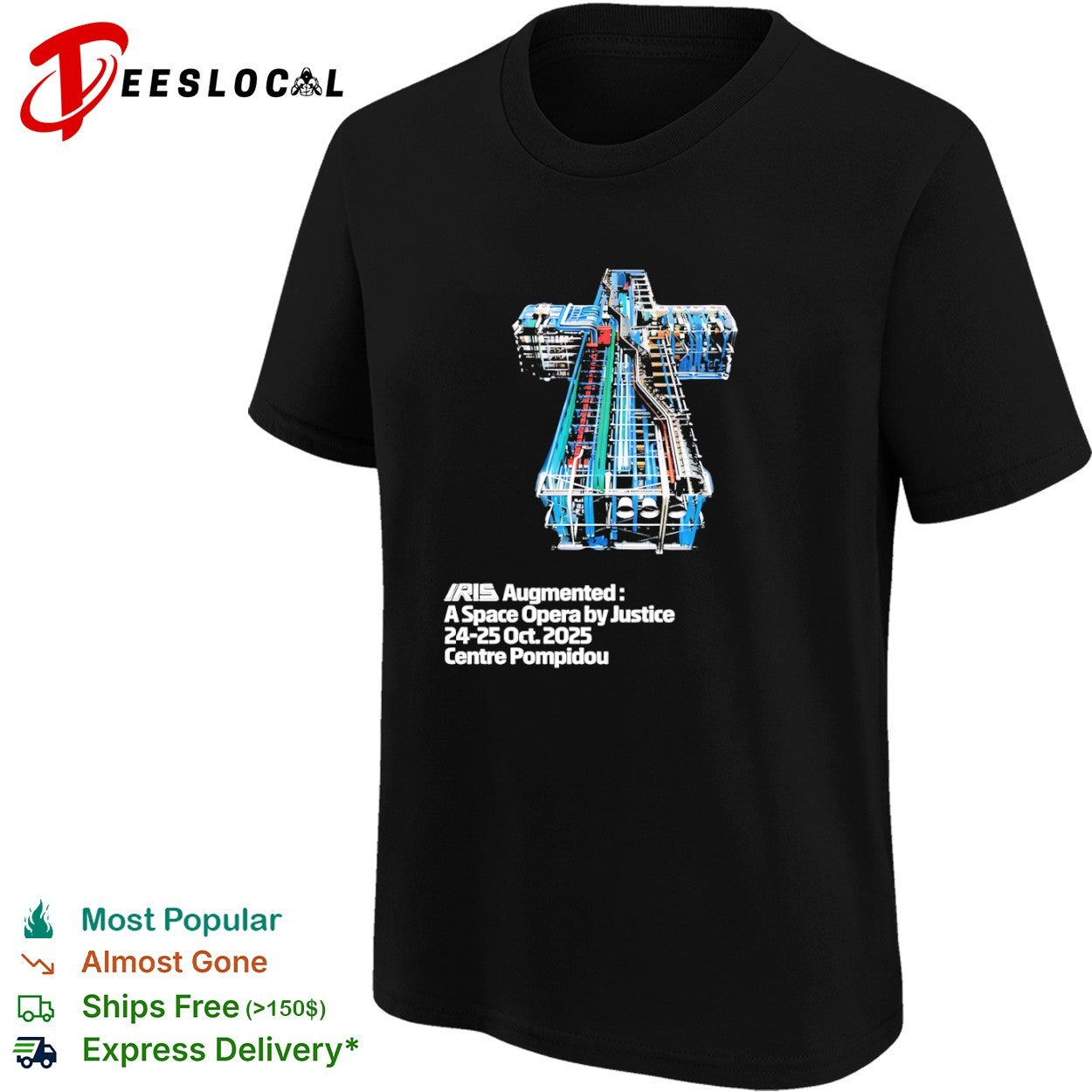 Justice IRIS Augmented A Space Opera at Centre Pompidou 2025 shirt