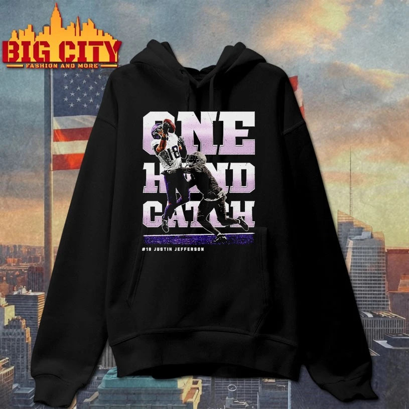 Justin Jefferson Minnesota One Hand Catch Shirt
