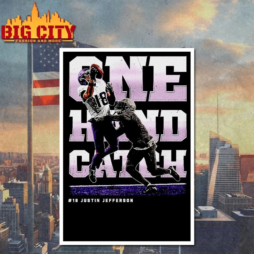 Justin Jefferson Minnesota One Hand Catch Shirt