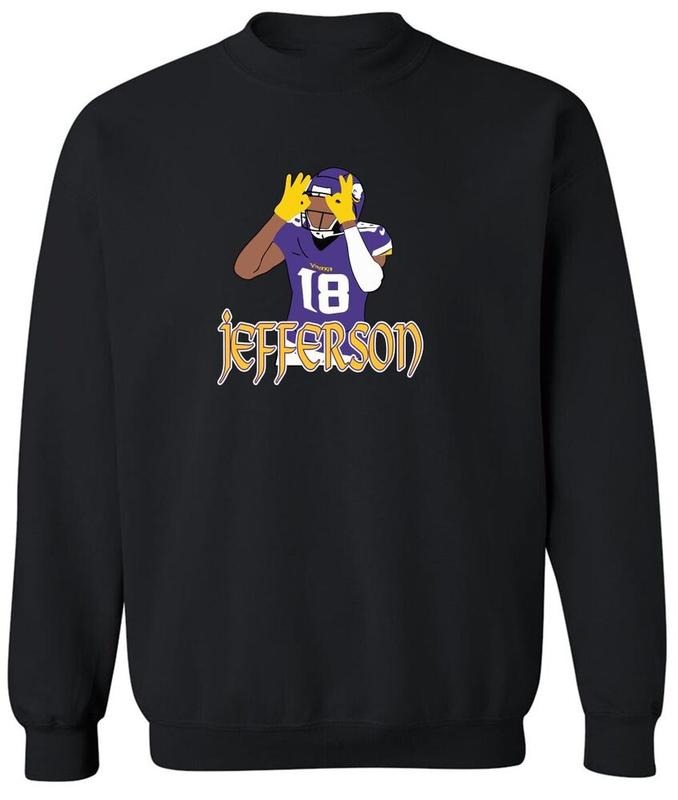 Justin Jefferson Minnesota Vikings Dance CREW SWEATSHIRT T-Shirts, Hoodie | RetroVerseTees.com