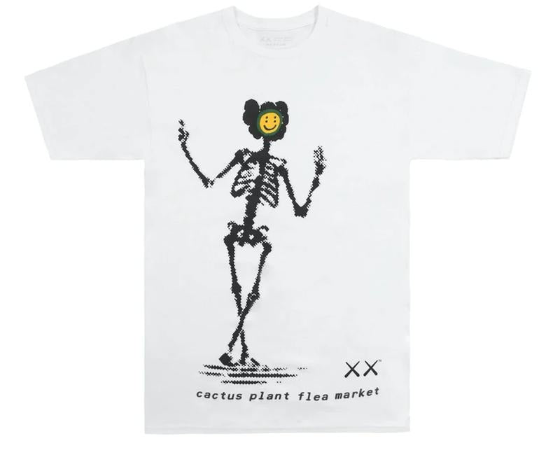 KAWS x Cactus Plant Flea Market T-shirt White Hoodie, Sweatshirt | RetroVerseTees.com