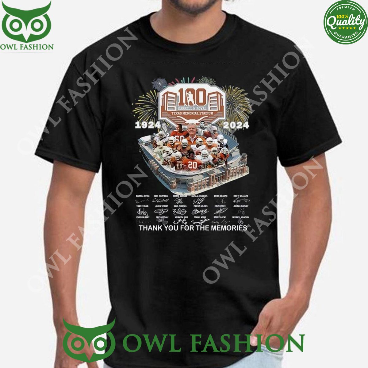Texas Longhorns 1924 2024 100 Years Of The Memories Limited TShirt