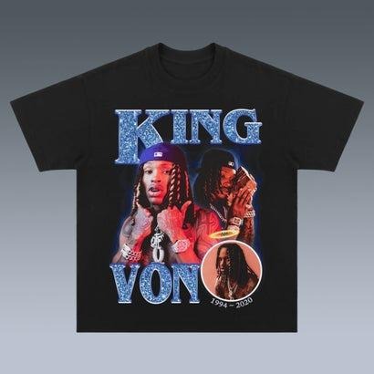 KING VON Bootleg Vintage T-shirt, Vintage 90s Rap Tee Streetwear Hoodie, Sweatshirt | RetroVerseTees.com