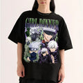 Kakashi Gojo Hatake Satoru Girl #Dinner Retro T-Shirt Sweatshirt #Hoodie Cotton Anime Manga Fan Gift Fabric Top Spandex