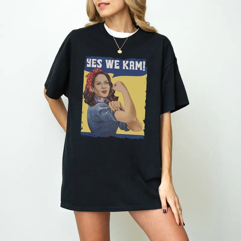 Kamala Harris Yes We Kam Shirt, Kamala Harris For President 2024 Tshirt, Kamala Harris 2024 Tshirt Hoodie, Sweatshirt