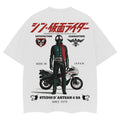 Kamen Rider "Rider No. 2" Heavyweight Vintage Tee 100% Cotton OVERSIZED Anime T-shirt Menswear Top Casual Streetwear...