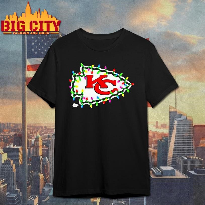 Kansas City Chiefs Logo Holiday Lights Shirt