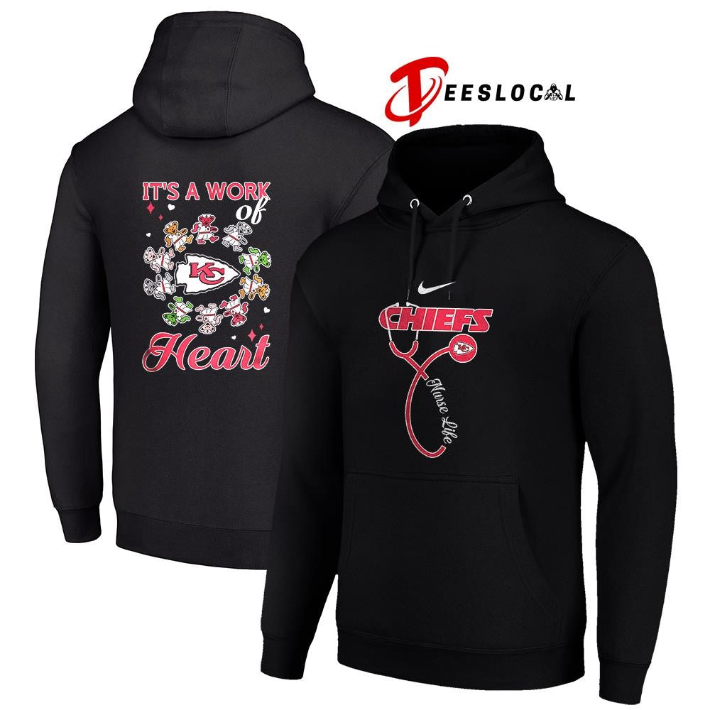 Kansas City Chiefs x Grateful Dead Nurse it’s a work of heart bears shirt