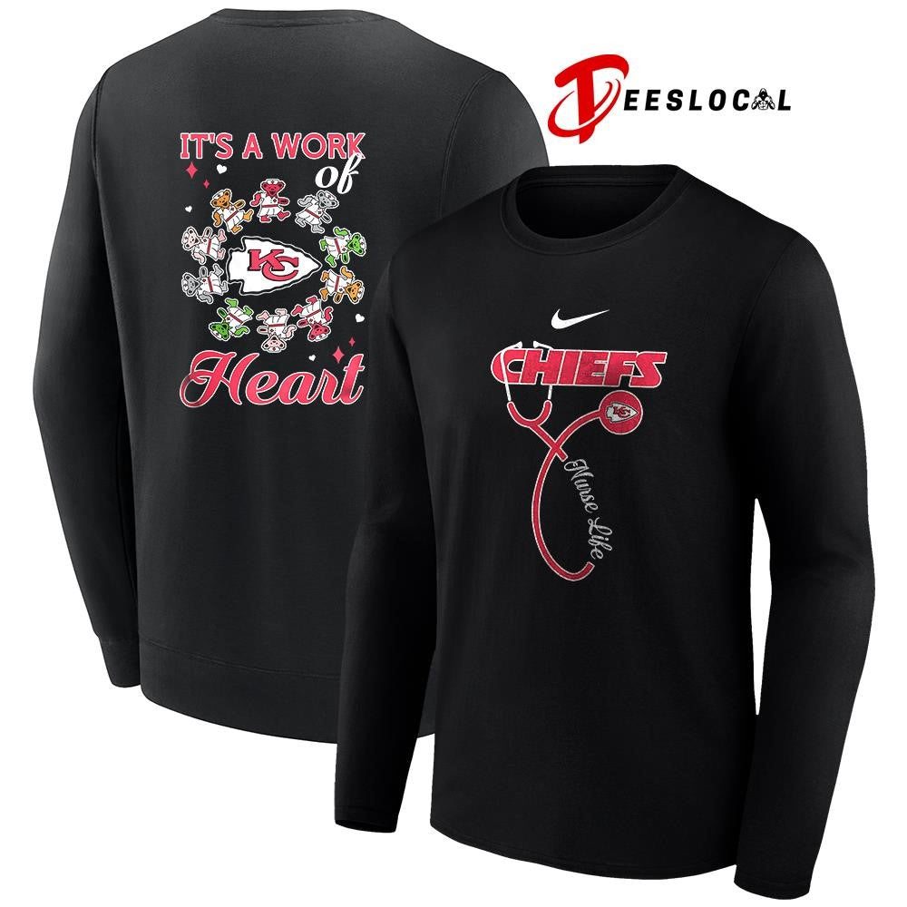 Kansas City Chiefs x Grateful Dead Nurse it’s a work of heart bears shirt