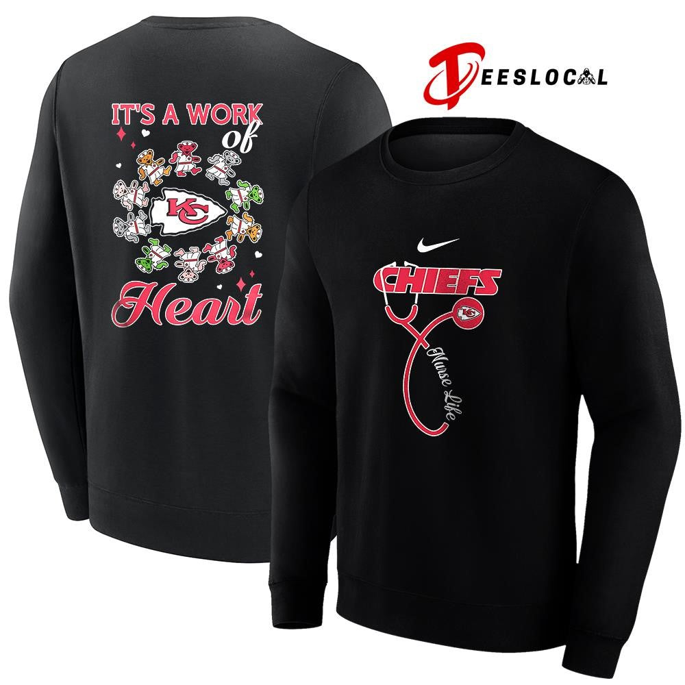 Kansas City Chiefs x Grateful Dead Nurse it’s a work of heart bears shirt
