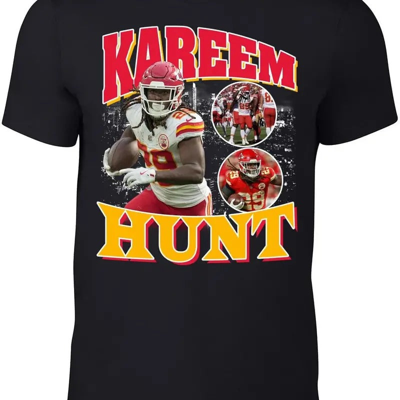 Kansas City Kareem Hunt Bootleg Style T-Shirt Hoodie, Sweatshirt | RetroVerseTees.com