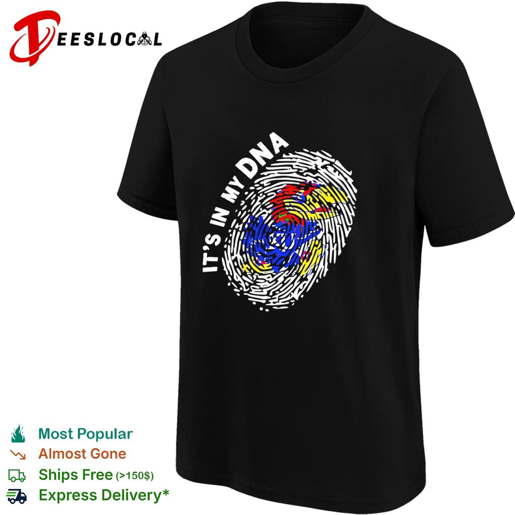 Kansas Jayhawks It is in My DNA Fingerprint Logo shirt