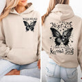 Karma Fairy Skull Butterfly Hoodie - Custom Gen X Baby Boomers Millennial Hoodie - 100% Cotton Two-Sided Classic Fit for...