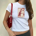 Kate Moss Baby Tee, 90s Grunge Baby Tee, Vintage Style Tee Cotton Fashion Hoodie, Sweatshirt | RetroVerseTees.com