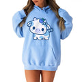 Kawaii Blueberry Cow Hoodie Tumblr Hoodie Trendy VSCO Hoodie Option Available Gifts for Teenage Girls, Cute Girl Styles...