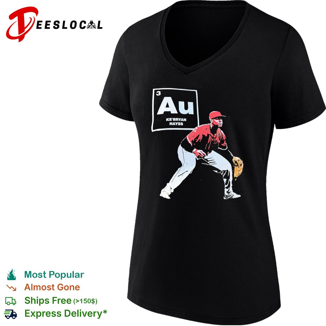 Ke’Bryan Hayes Au Periodic Table Baseball shirt