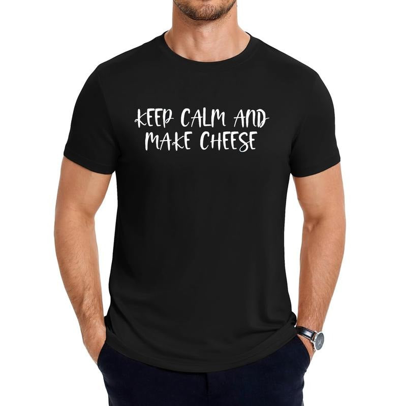 Keep Calm Gunpla brand Make Cheese - Funny Text Saying Design T-Shirt Streetwear Casual Hoodie, Sweatshirt